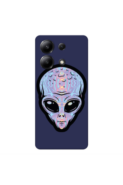 Other Xiaomi Redmi Note 13 4G Alien Dark blue Colored Silicone TPU Θήκη
