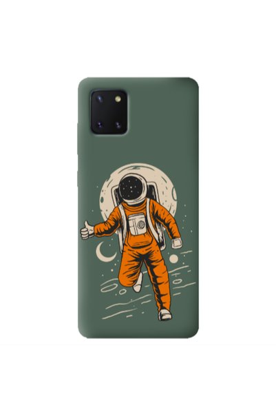 Other Samsung Note 10 Lite Hitchhike Dark Green Colored Silicone TPU Θήκη