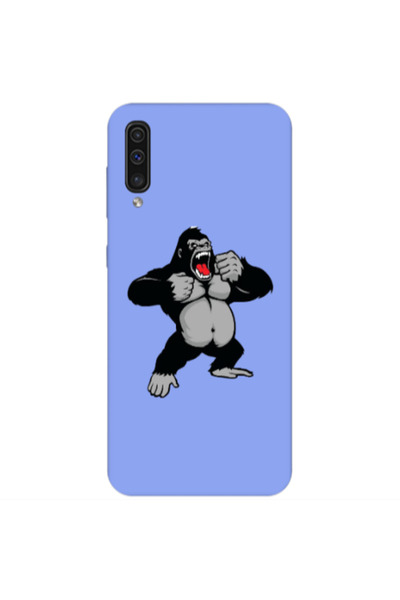 Other Samsung A50 Angry Gorilla2 Light Purple Colored Silicone TPU Θήκη