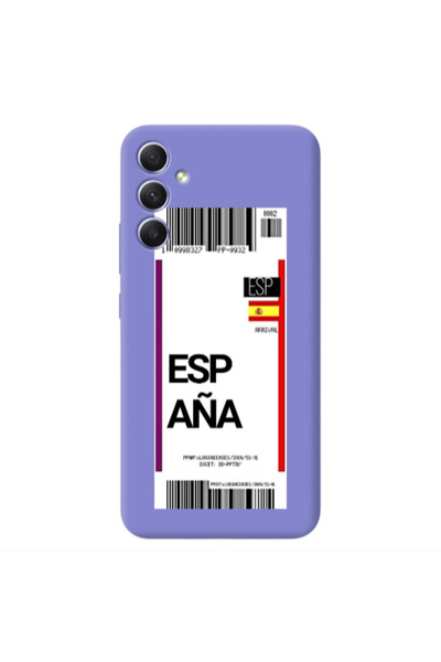 Other Samsung A34 Espana Arrival Purple Colored Silicone TPU Θήκη