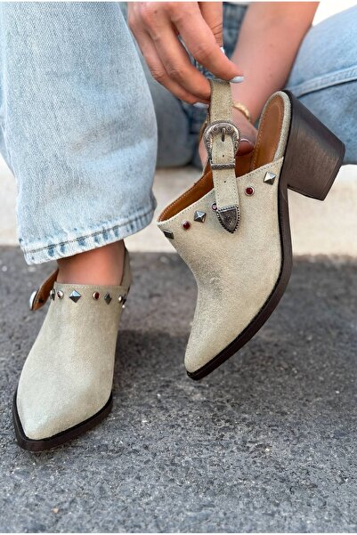 I Love Shoes Pantofi cu toc pentru femei din piele intoarsa autentica, verde ...