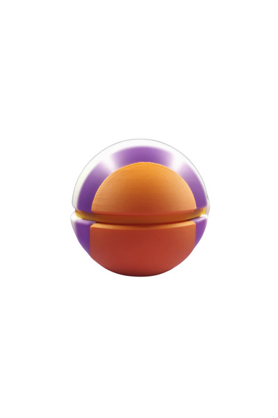 Eva Prints Figurina decorativa Unite Ball PokéBall, model 3D, inspiratie Pokémon Unite Ball, obiect decor, cadou pentru colectionari, printata 3D in Romania