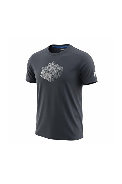 Millet KAMET Erkek MAP Kısa Kollu Erkek Tişört MIV10457 0247 Siyah-XL