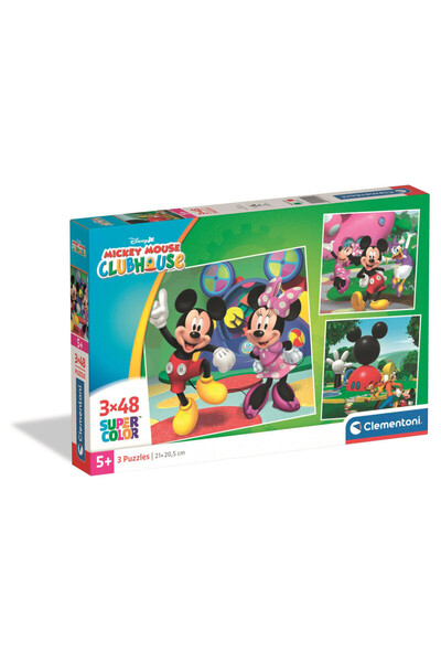 CLEMENTONI Puzzle 3X48 Piese - Mickey Mouse Clubhouse 2026