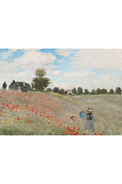 Bluebird Puzzle Puzzle 1000 piese Bluebird - Poppy Field, 1873, Claude Monet