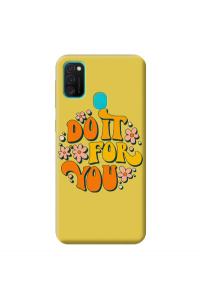 Other Samsung M21 Do it For You Yellow Colored Silicone TPU Θήκη