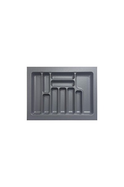 Empressco 64*49 طقم حامل ملاعق ومغارف من البلاستيك الرمادي ذو 10 أقسام