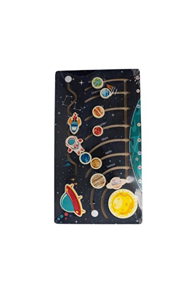 MC Micostore Puzzle lemn decupat - sistem solar + nave spatiale + astronaut, ...