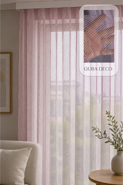 QUBA DECO Honeycomb Patterned, Sturdy, Hard-Textured Mesh with 1/3 Sparse Ple...