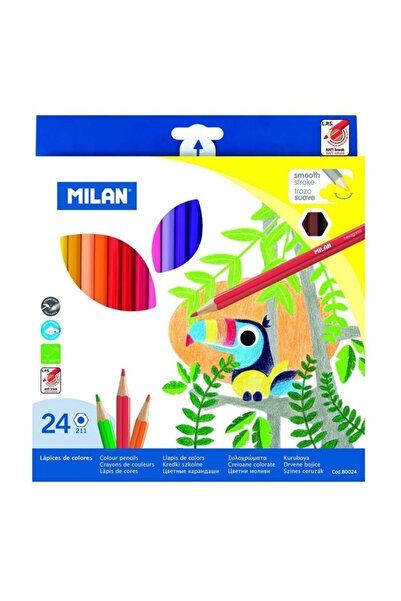 MC Micostore Creioane colorate 80024, hexagonale, 24 culori, blister carton