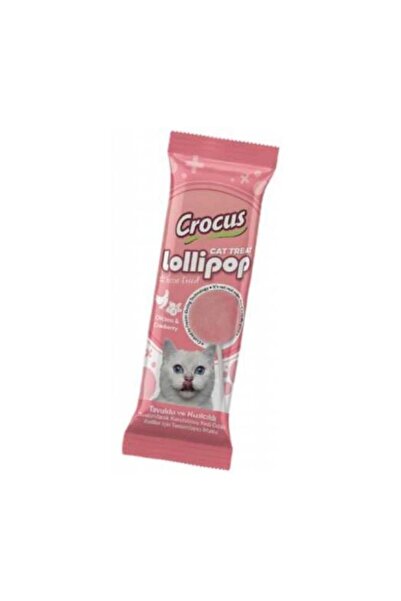 Crocus Tavuklu ve Kızılcıklı Lolipop Kedi Ödül Maması 1.4 Gr 1 Adet