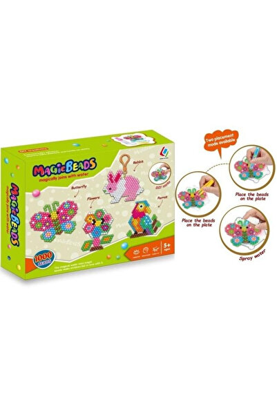 OEM Set de mărgele magice Merkpol, mărgele de apă creative, 1000 de elemente, 5+