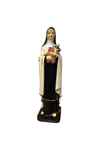 OEM Figurină Sacramentară Sfânta Tereza cu Cruce și Trandafiri 29 cm