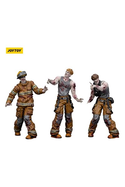 OEM Figurine de Actiune Joy Toy, Zombie Dark Source, Set 3 Figurine Pompieri,...