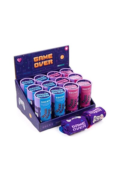OEM Puckator Sosete în tub Game Over din bumbac