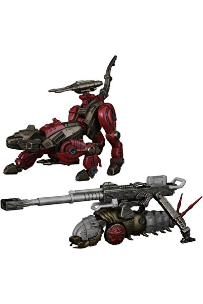 OEM Set figurine Zoids 1/100 Canoly Molga & Hell Cat, multicolor