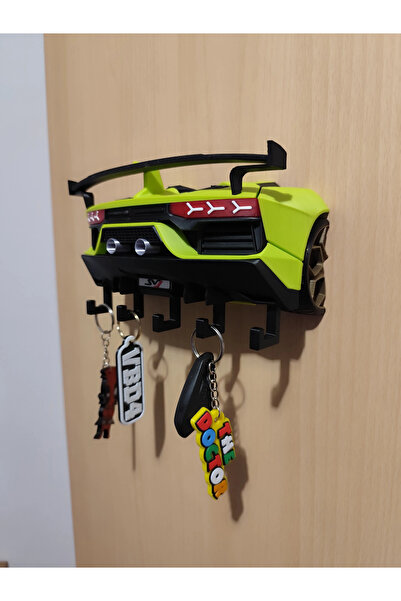 Eva Prints Cuier pentru chei Lamborghini Aventador SVJ, organizator perete, s...