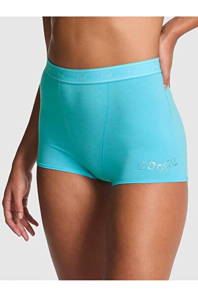 PINK Mikro Logolu Yüksek Bel Boyshort Külot
