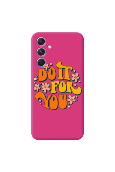 Other Samsung A54 Do it For You Fuchsia Colored Silicone TPU Θήκη