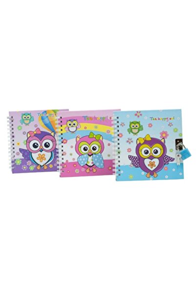 MC Micostore Jurnal S48K-010, 45 pagini, motive bufnite, coperta carton, cu l...