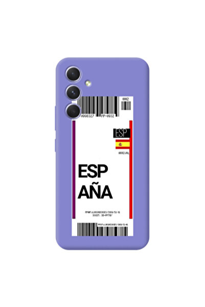 Other Samsung A56 Espana Arrival Purple Colored Silicone TPU Θήκη