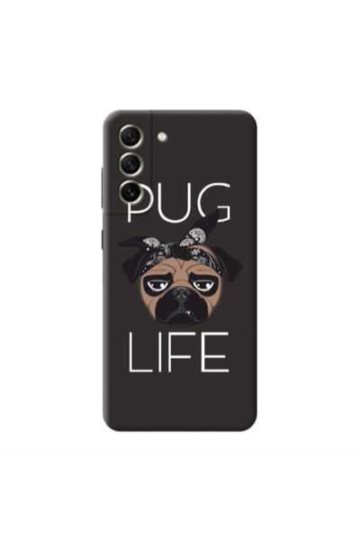 Other Samsung S21 Pug Life Black Colored Silicone TPU Θήκη