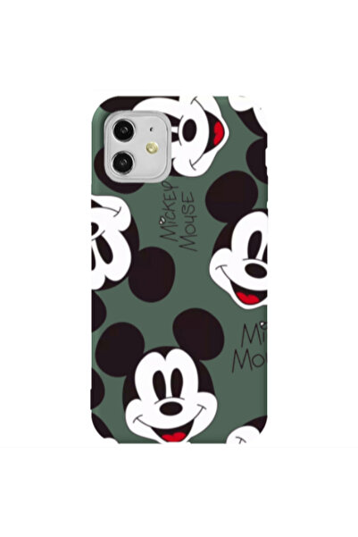 Other Apple iPhone 11 Mickey Mouse Dark Green Colored Silicone TPU Θήκη
