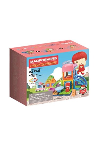 Magformers Set de construcție, Magformers, Oraș: INGHETATA, 22 de piese
