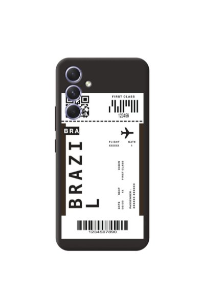 Other Samsung A56 Brazil BRA Black Colored Silicone TPU Θήκη