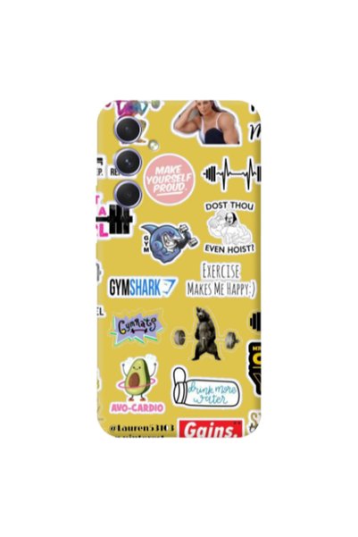 Other Samsung A56 Mixed up 2 Yellow Colored Silicone TPU Θήκη