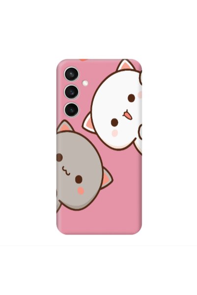 Other Samsung S24 FE We are here Pink Colored Silicone TPU Θήκη