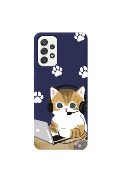 Other Samsung A23 Call Center Dark blue Colored Silicone TPU Θήκη