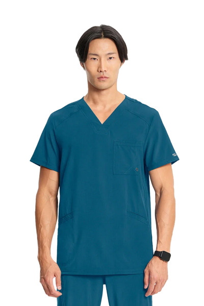 Cherokee Infinity Cke900A Men's Scrubs Single Top – Imported, 4-Way Stretch, ...