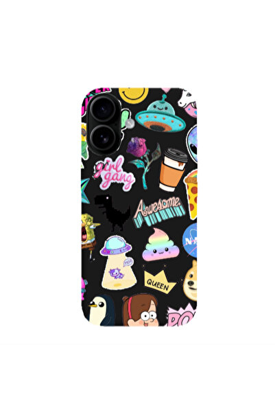 Other Apple Iphone 16 plus Cartoon queen Black Colored Silicone TPU Θήκη