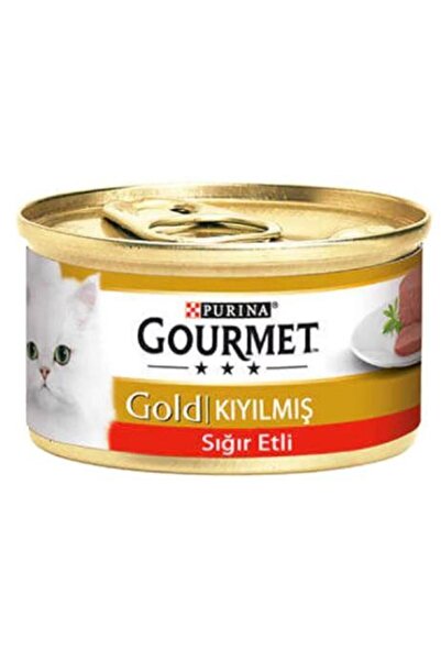 Gourmet Gold Kıyılmış Sığır Etli Yetişkin Kedi Konservesi 85 gr X12 Adet