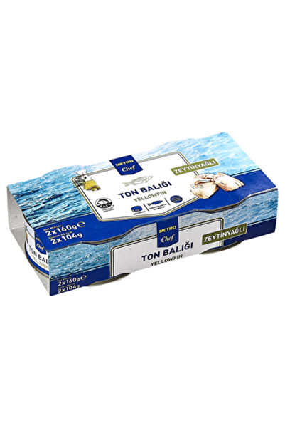 Metro Chef Ton Balığı 2x160 G Zeytinyağlı İri Parçalı Yellowfin 3'li Ekonomik...