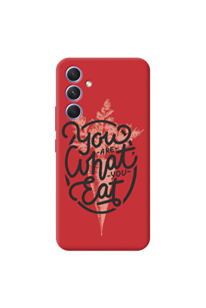 Other Samsung A56 You are What You Eat Red Colored Silicone TPU Θήκη