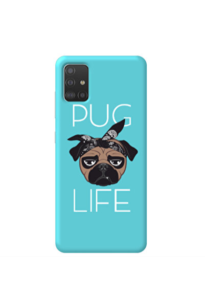 Other Samsung A51 Pug Life Turquoise Colored Silicone TPU Θήκη