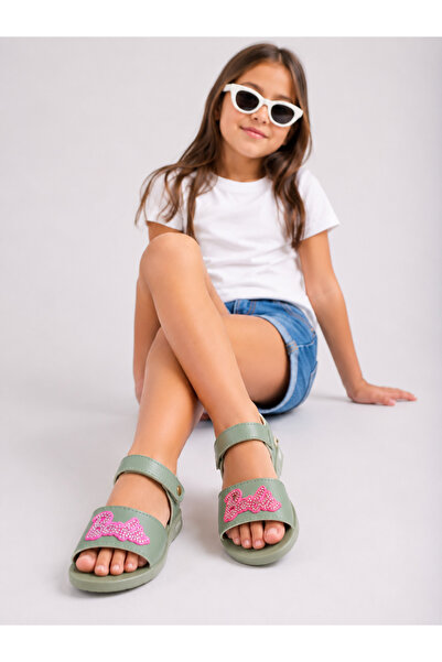 Trendline Girls' Colorful Velcro Light-Soled Comfortable Sandals