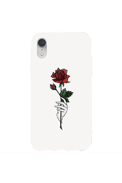 Other Apple iPhone Xr Rose in hand Yellow Colored Silicone TPU Θήκη