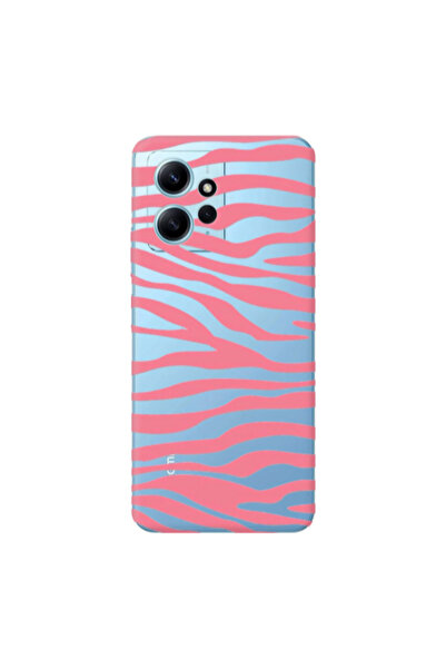 Other Xiaomi Redmi Note 12 4G Pink Zebra Transparent Silicone TPU Θήκη