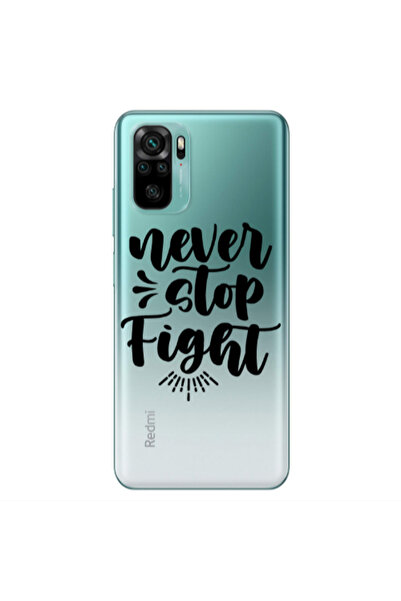 Other Xiaomi Redmi Note 10S Never stop fight Transparent Silicone TPU Θήκη