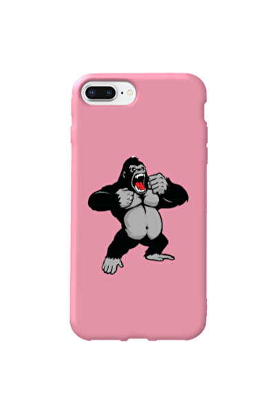 Other Apple iPhone 7 Plus Angry Gorilla2 Pink Colored Silicone TPU Θήκη