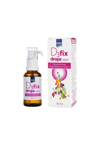 İNTERMED | D3 Fix Drops | Συμπλήρωμα Διατροφής D3 σε Σταγόνες | 30ml