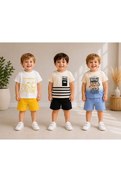 DimpleBaby Baby Boy 3-Piece Combination Set 6-24 Months