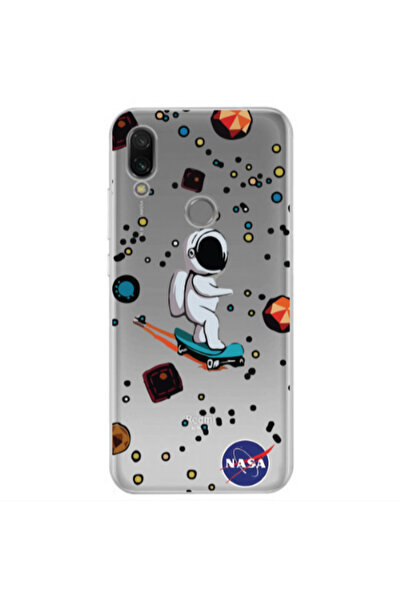 Other Xiaomi Redmi Note 7 Astronaut with skateboard Transparent Silicone TPU ...