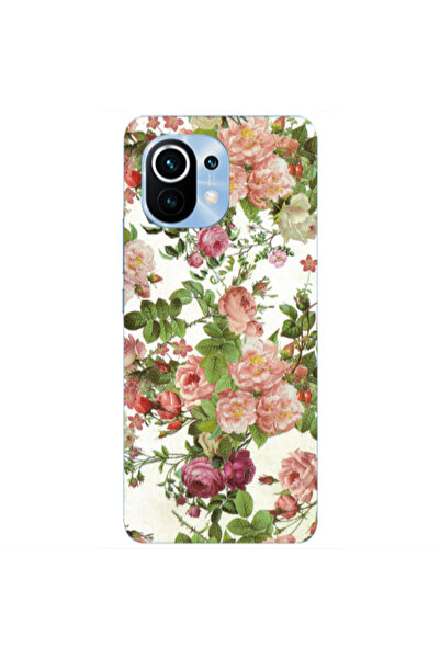 Other Xiaomi Mi 11 Pink roses 2 Transparent Silicone TPU Θήκη