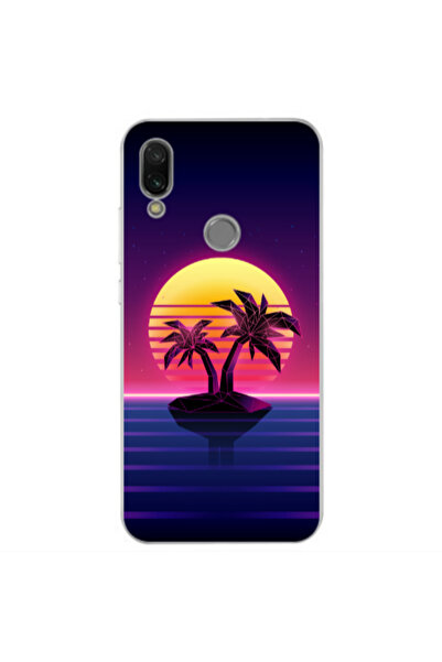 Other Xiaomi Redmi Note 7 Moon and Palmie Transparent Silicone TPU Θήκη