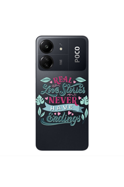 Other Xiaomi Poco C65 Love Stories Transparent Silicone TPU Θήκη