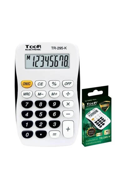MC Micostore Настолен калкулатор TR-295-K 120-1769, 8-разряден, на батерии, ч...